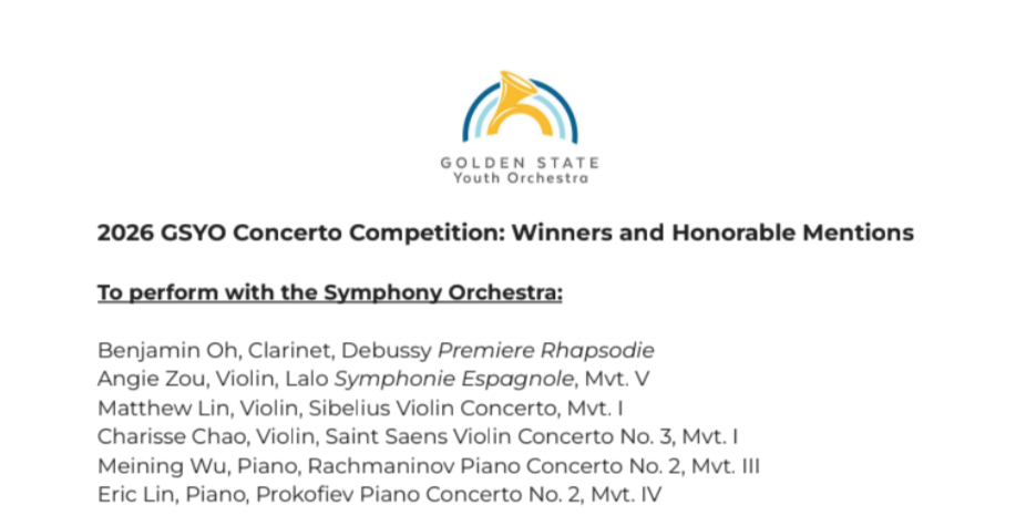 GSYO Concerto Competition Winner