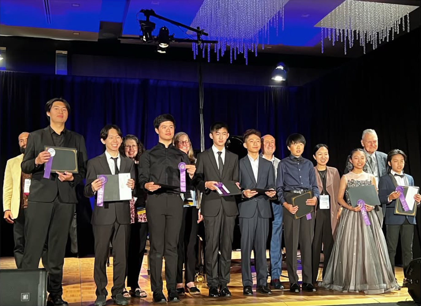 Ethan Li with the winners of the 2026 MTAC Piano Solo Competition State Final