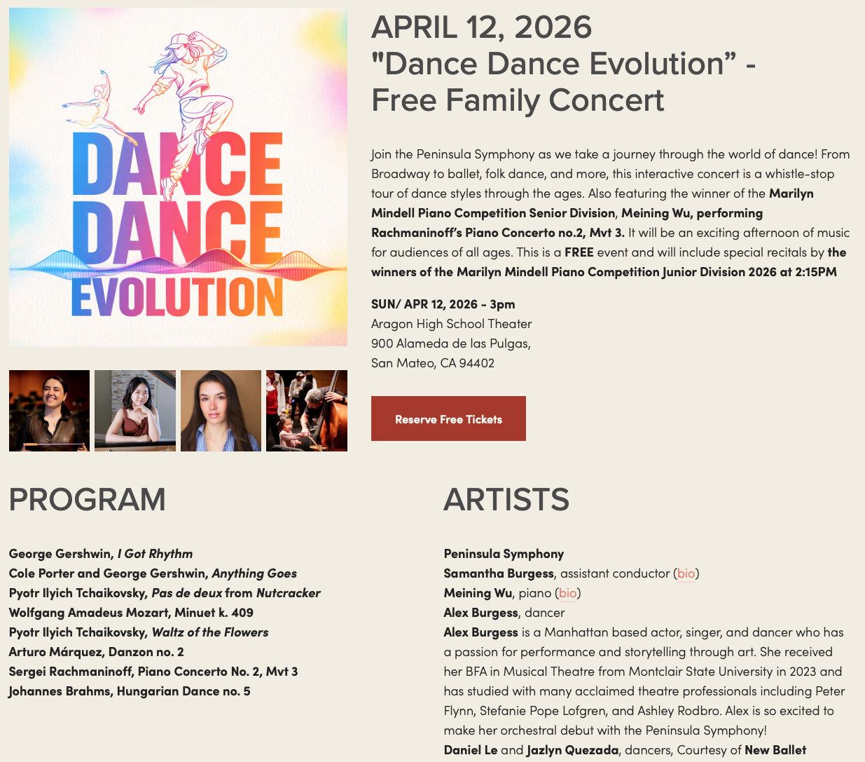 Peninsula Symphony Family Concert